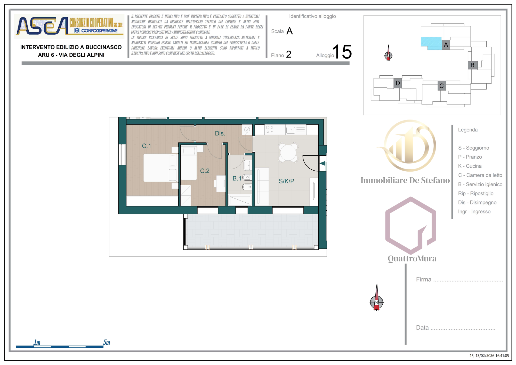 Planimetria Appartamento 15