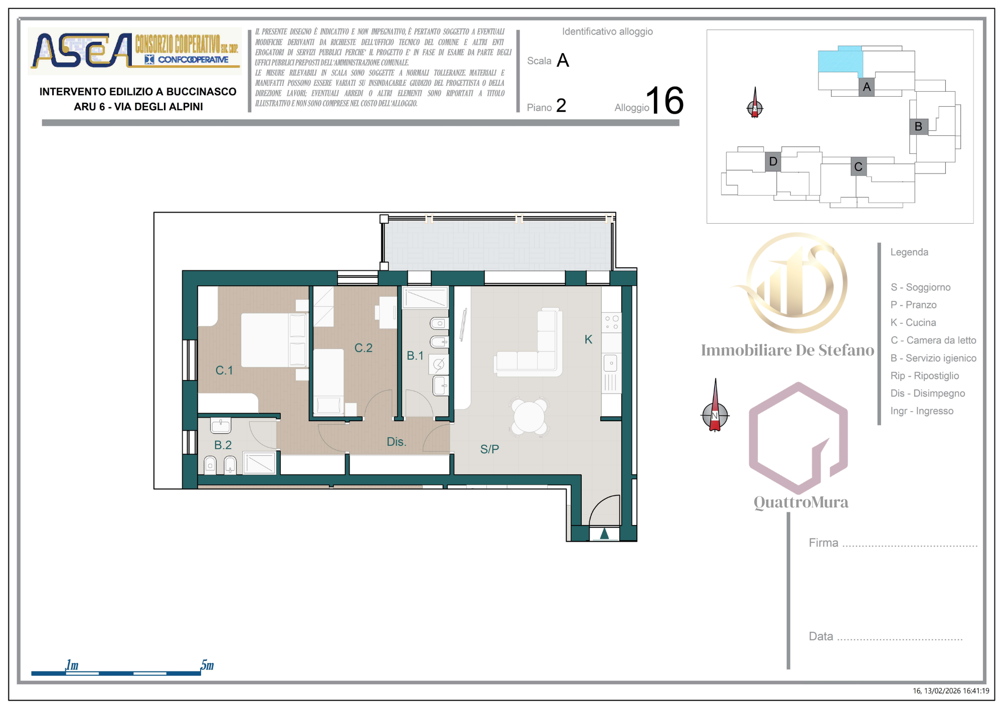 Planimetria Appartamento 16