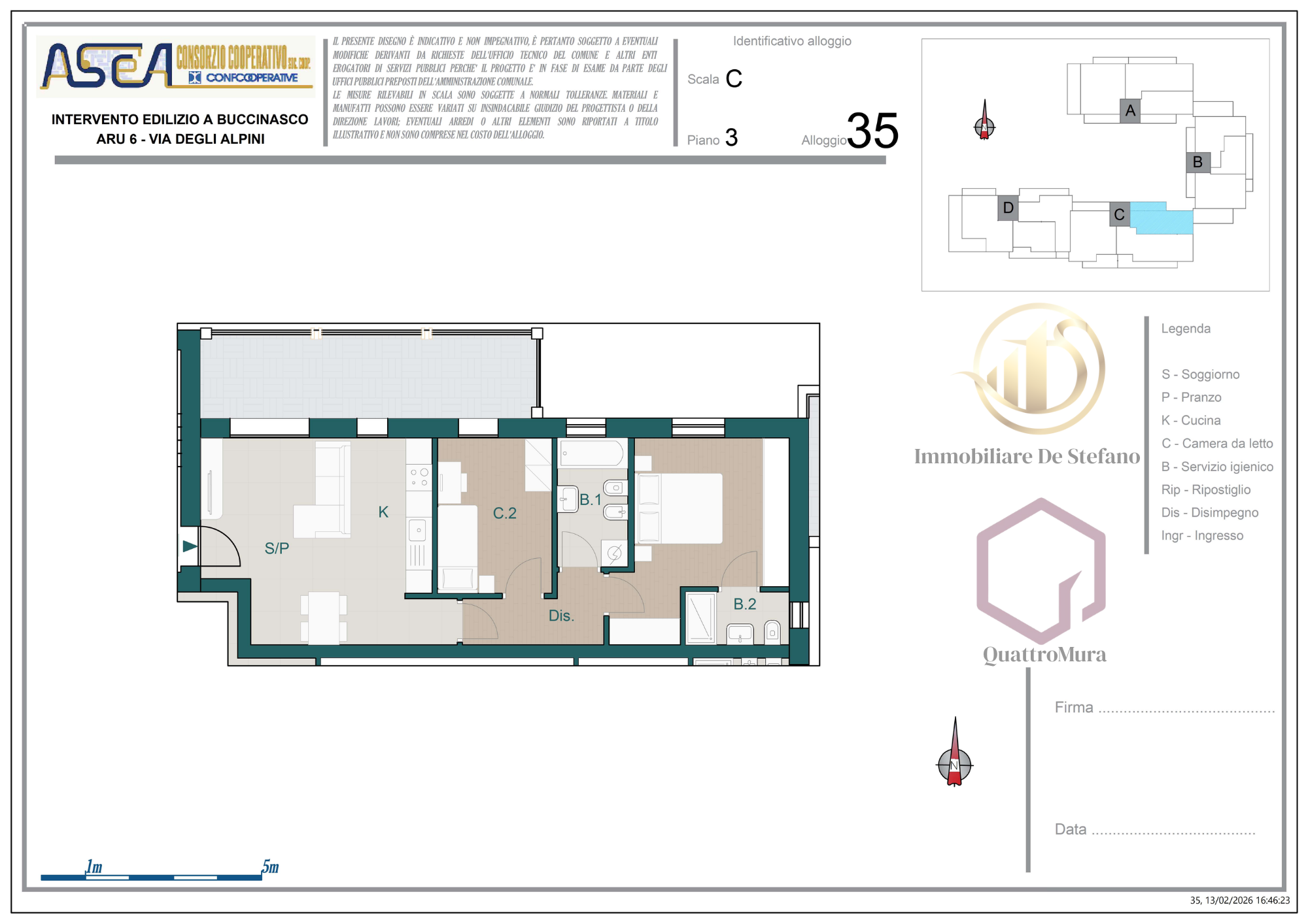 Planimetria Appartamento 35