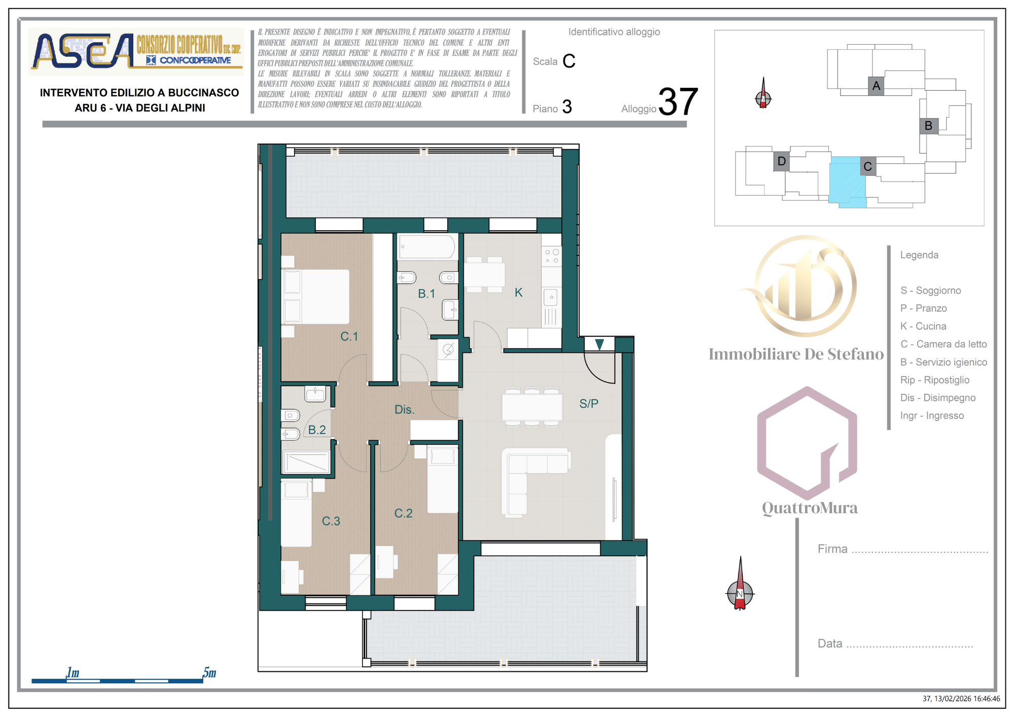 Planimetria Appartamento 37