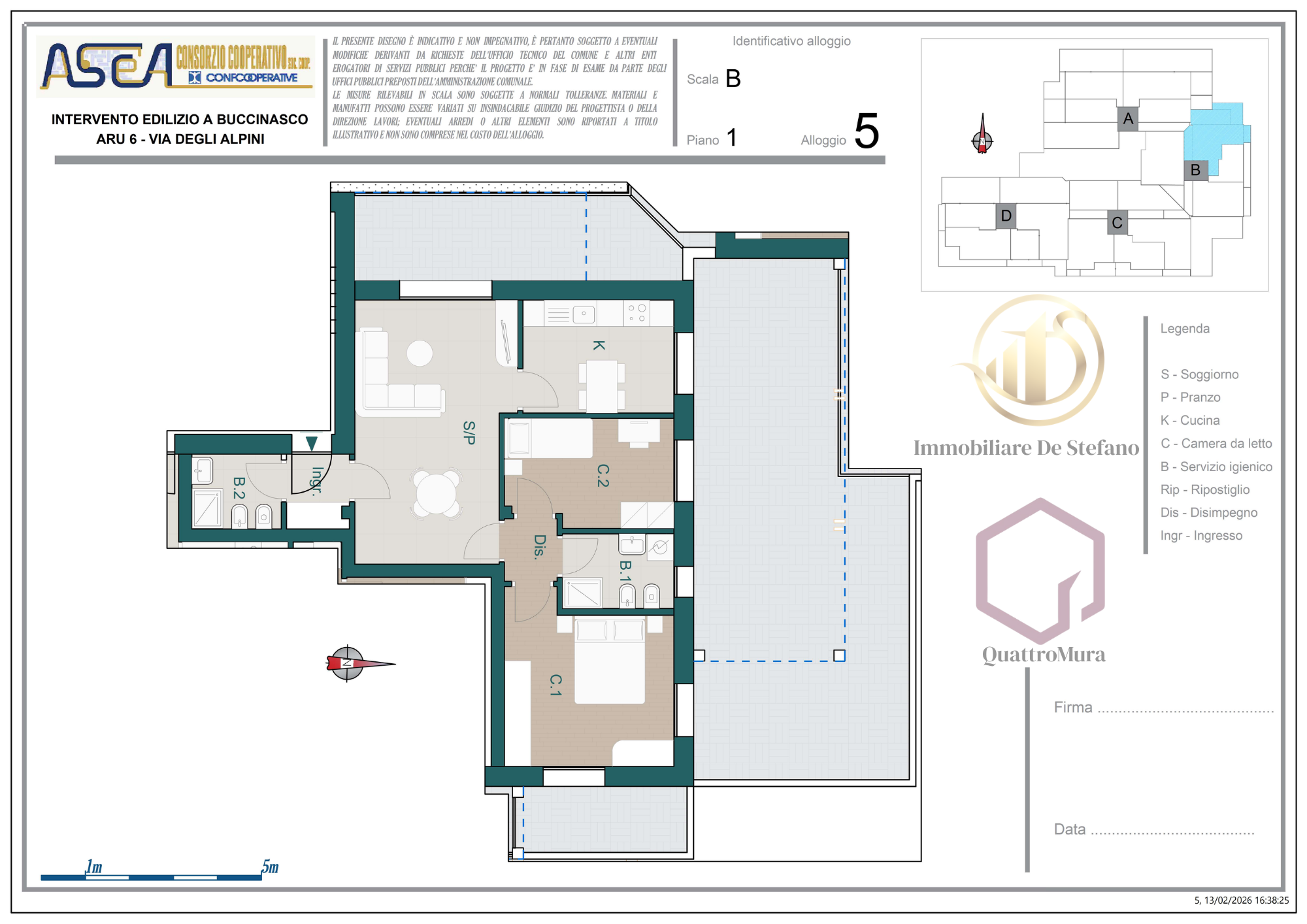Planimetria Appartamento 5