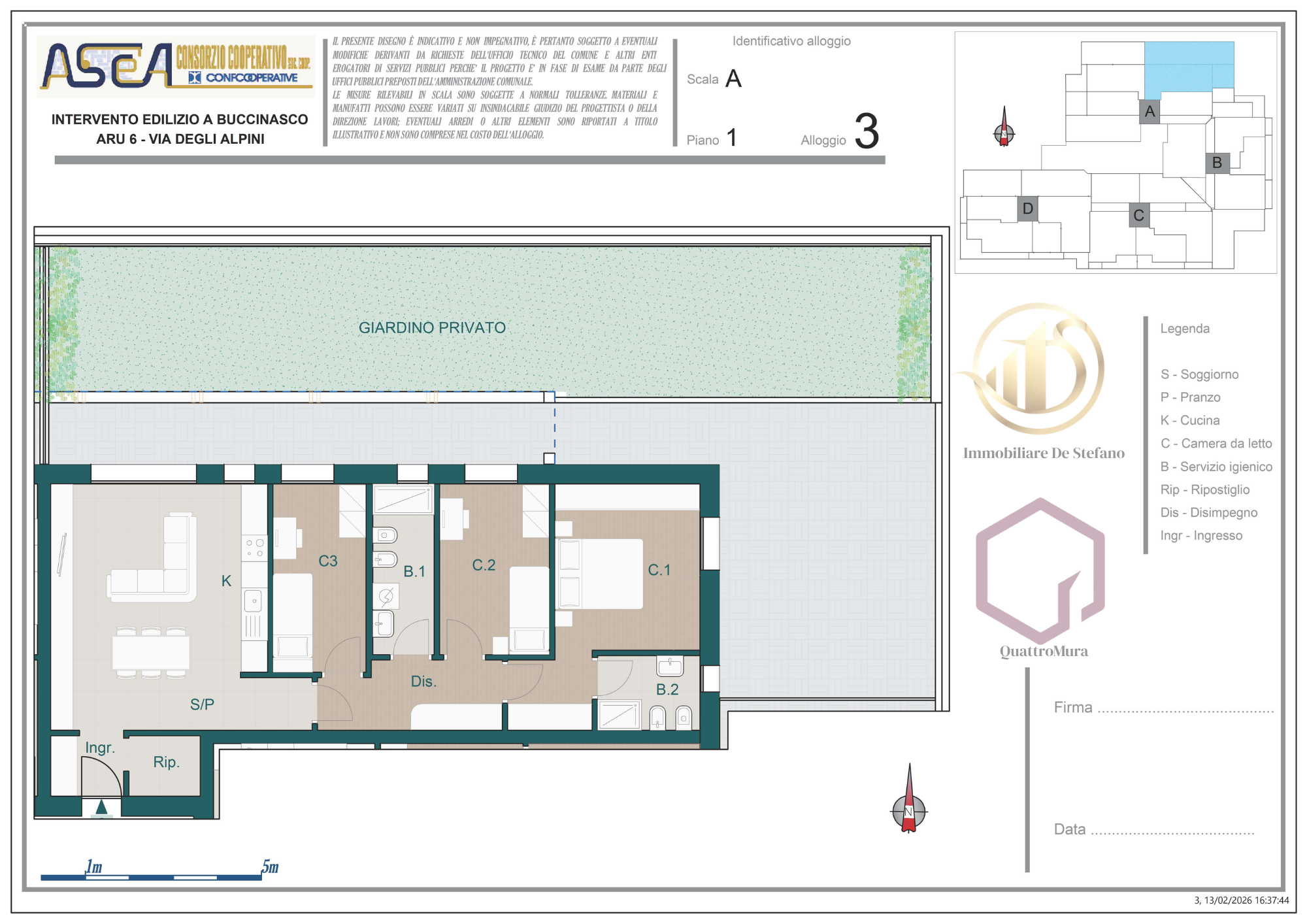 Planimetria Appartamento 3