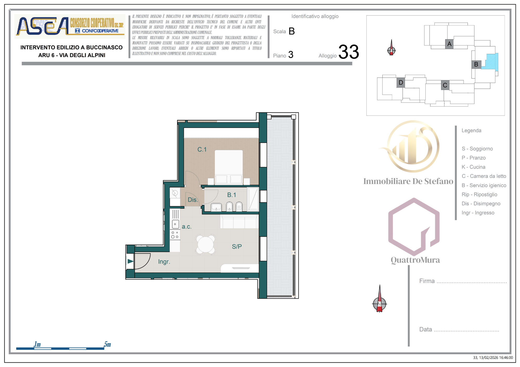 Planimetria Appartamento 33