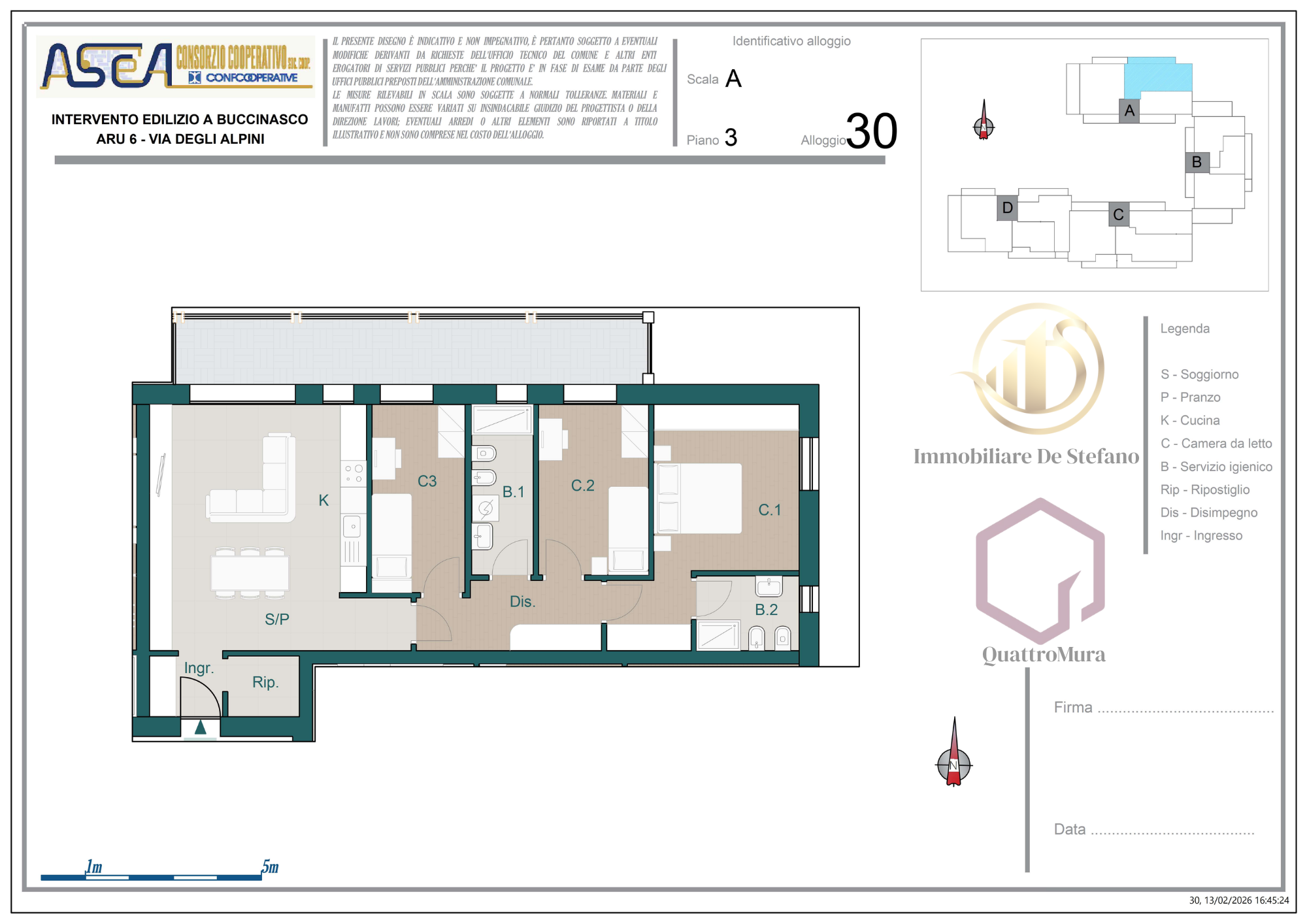 Planimetria Appartamento 30