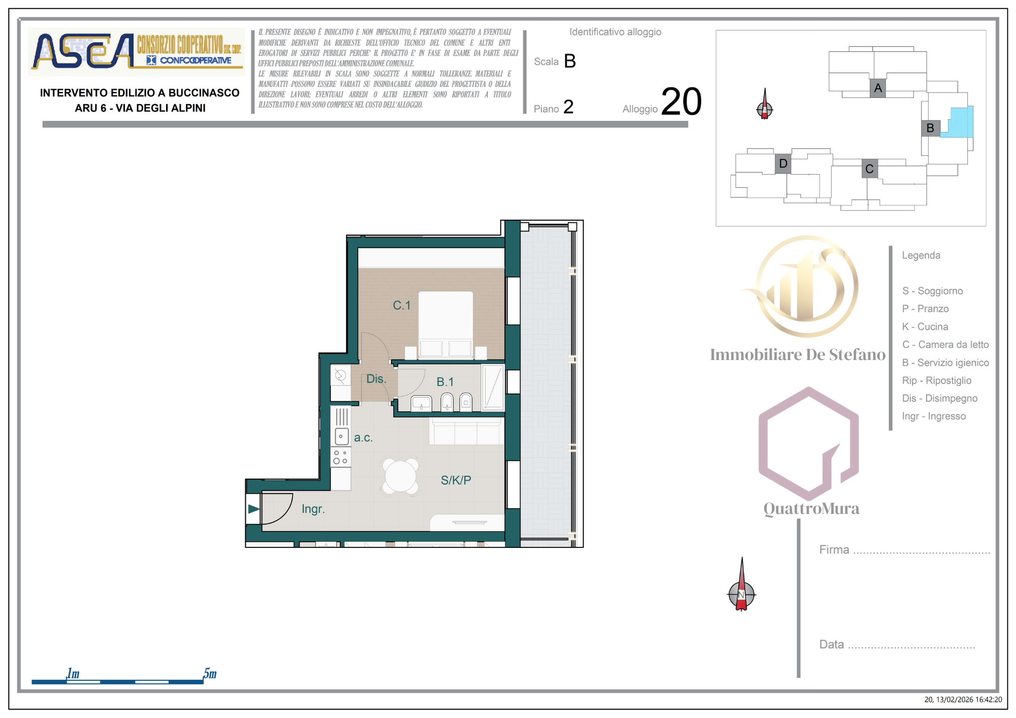 Planimetria Appartamento 20