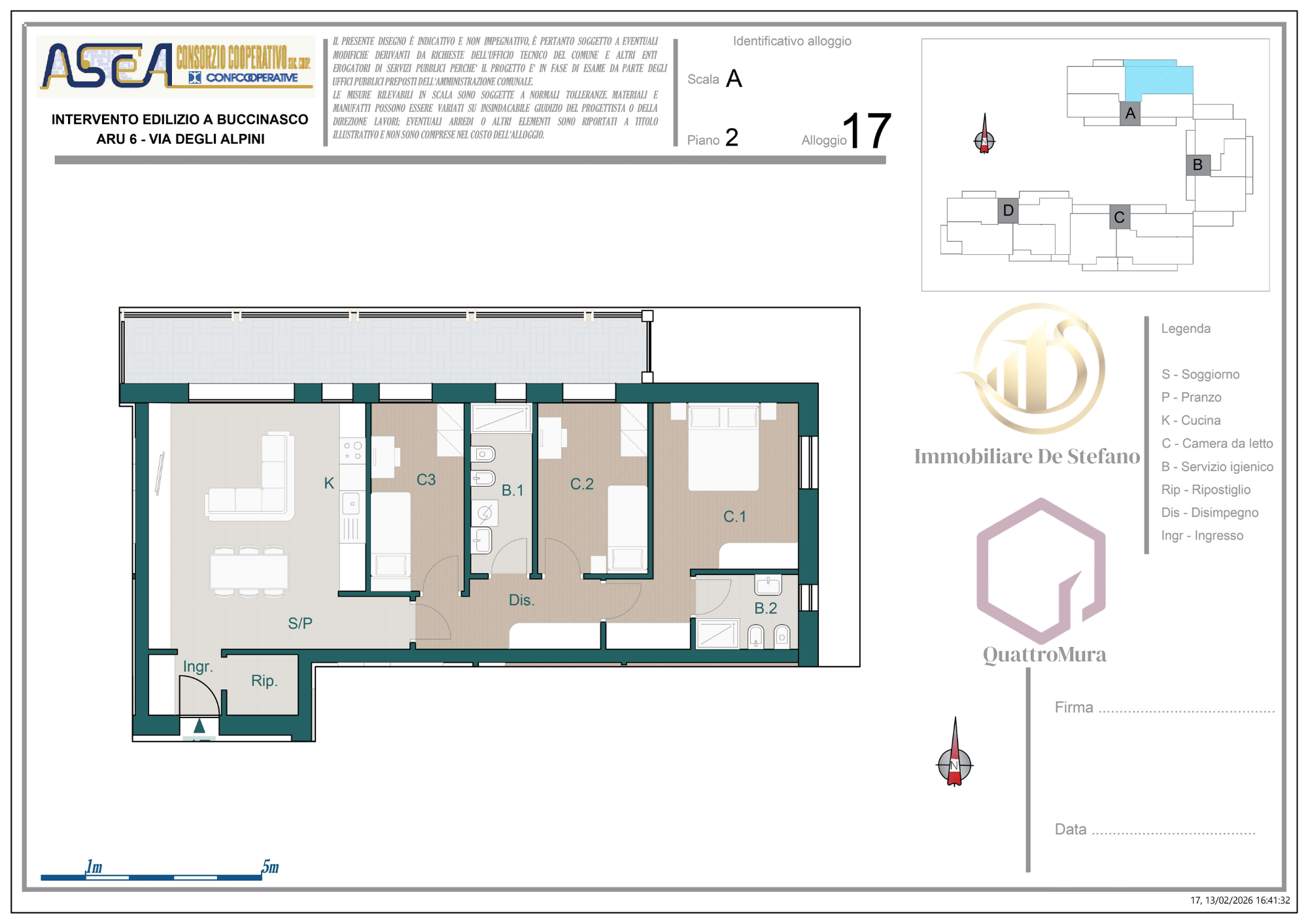 Planimetria Appartamento 17