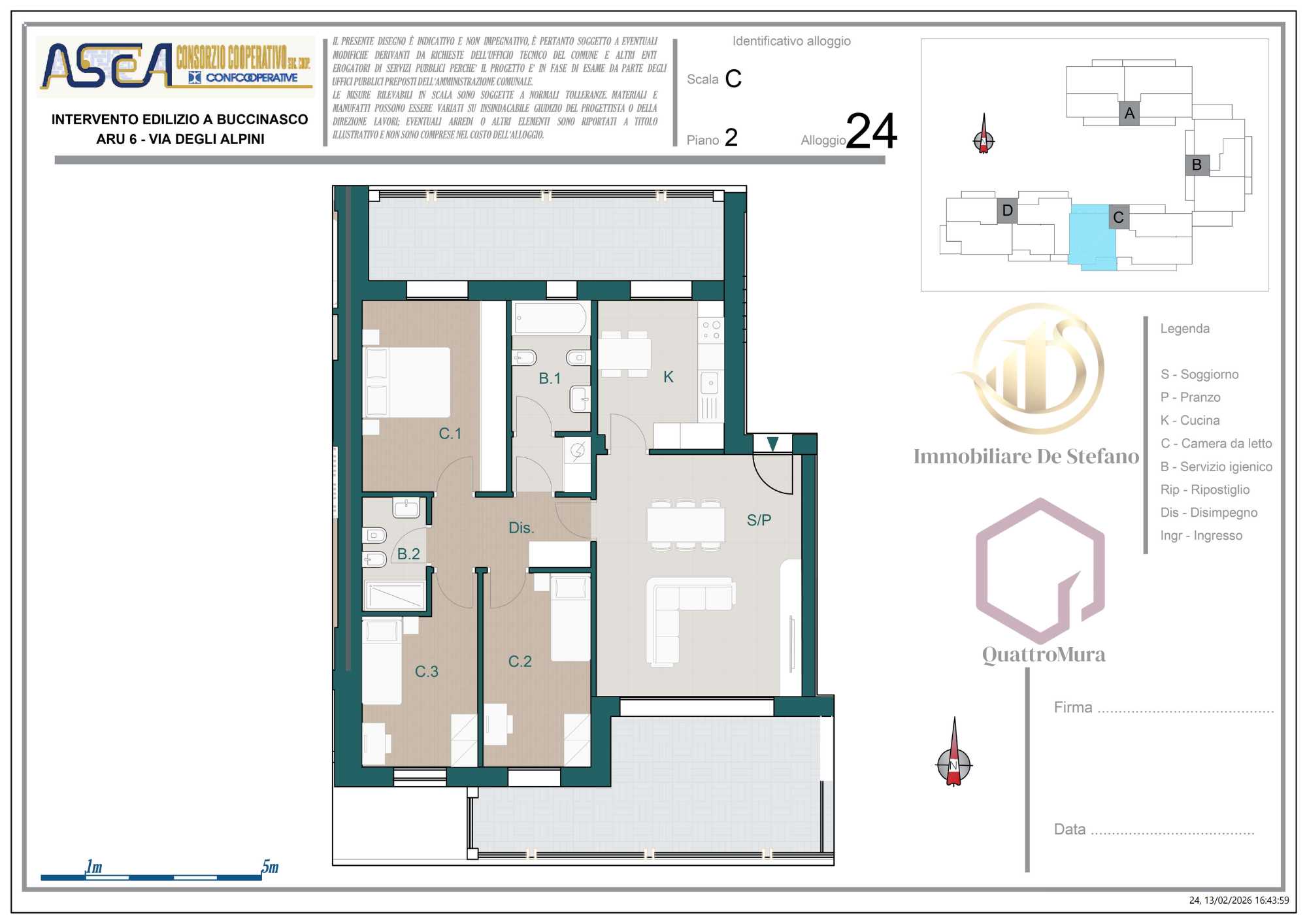 Planimetria Appartamento 24