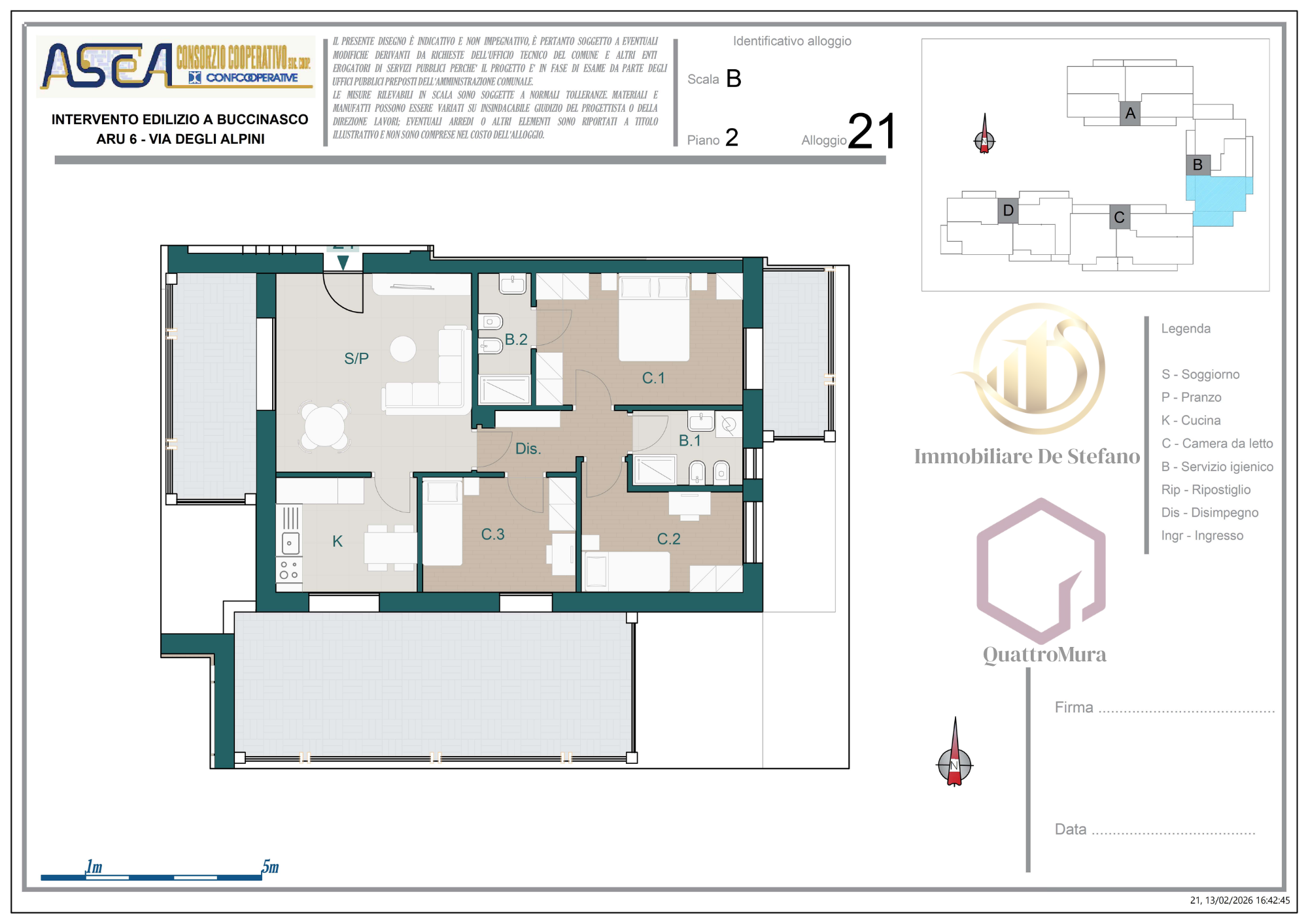 Planimetria Appartamento 21