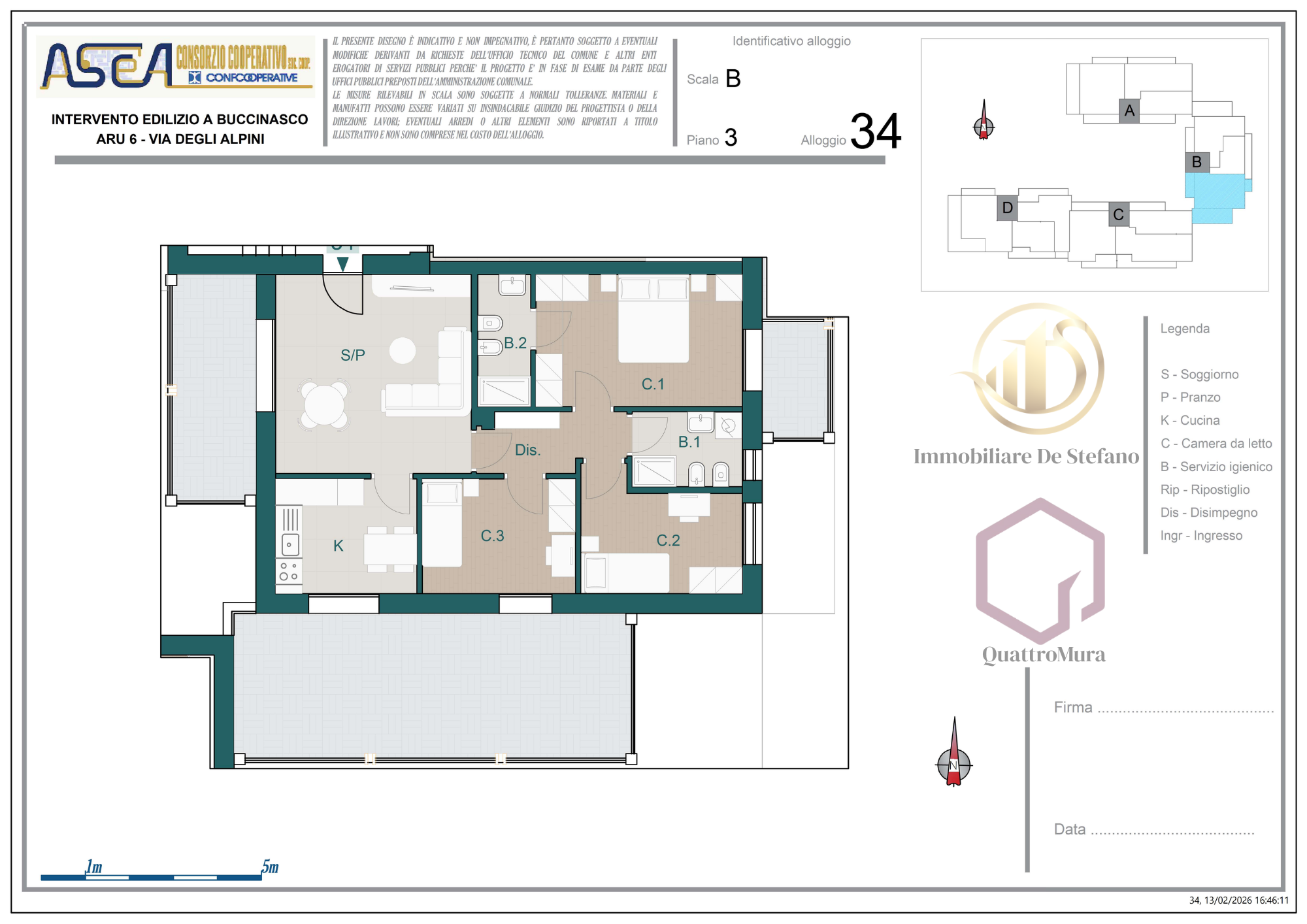 Planimetria Appartamento 34