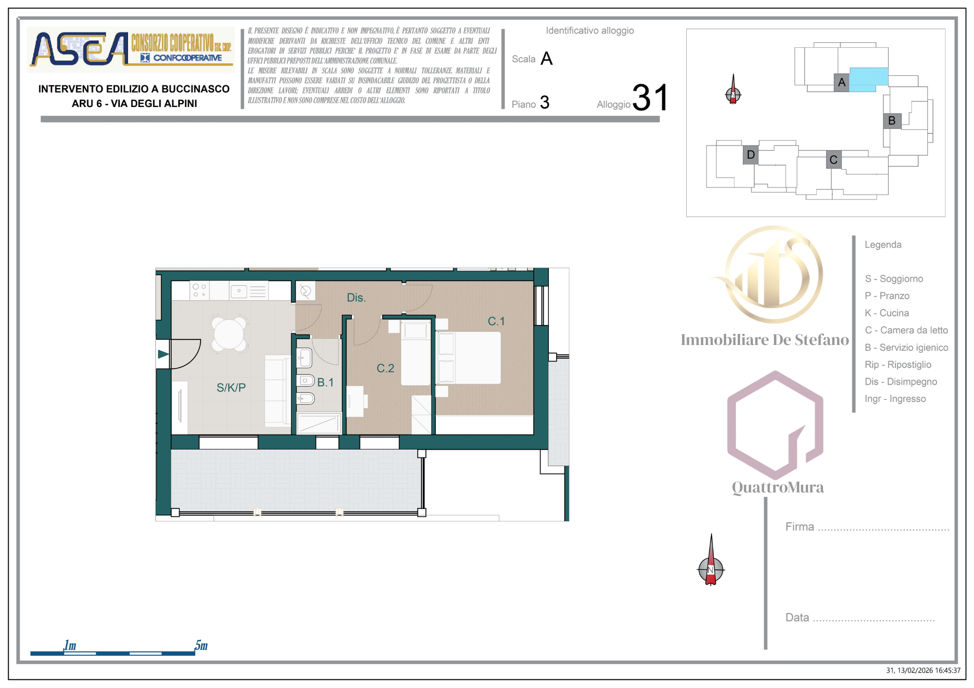 Planimetria Appartamento 31
