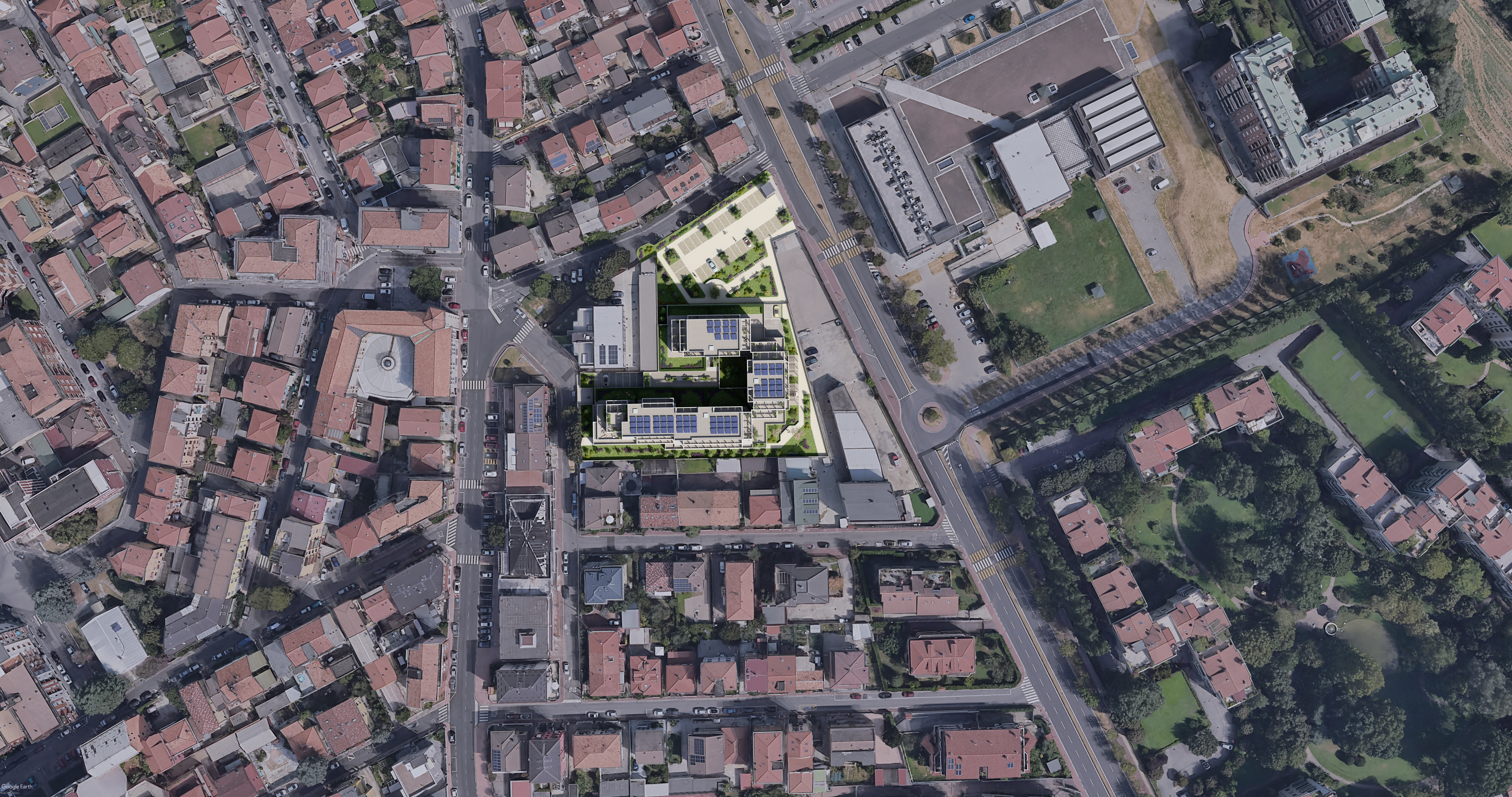 Planivolumetrico - Vista area