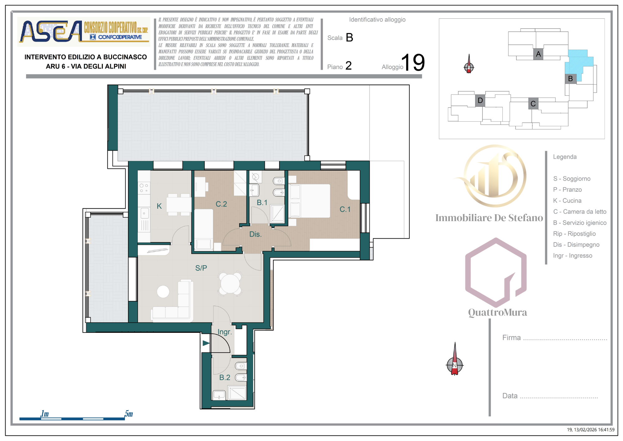 Planimetria Appartamento 19