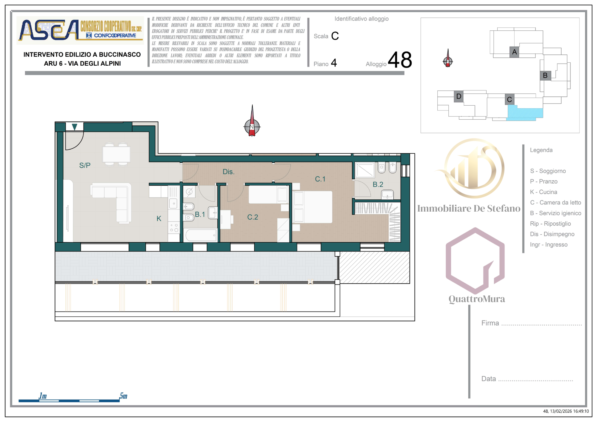 Planimetria Appartamento 48