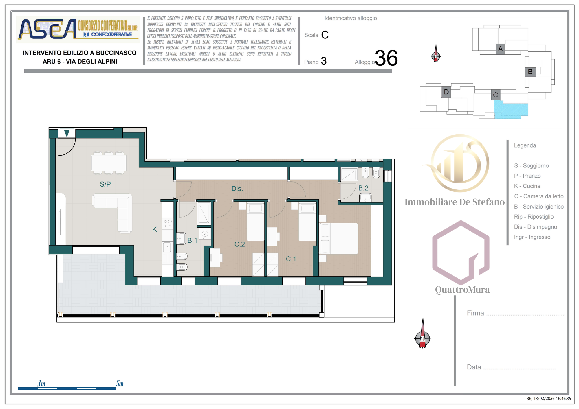 Planimetria Appartamento 36
