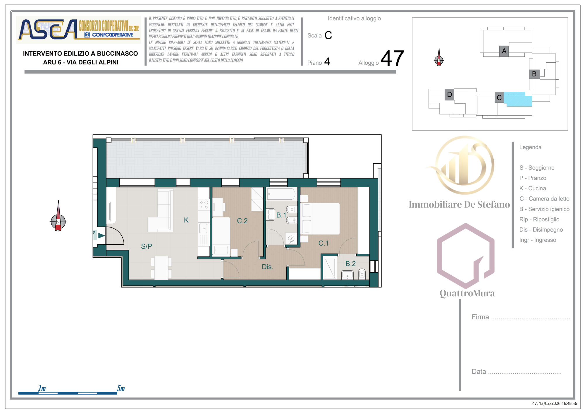 Planimetria Appartamento 47
