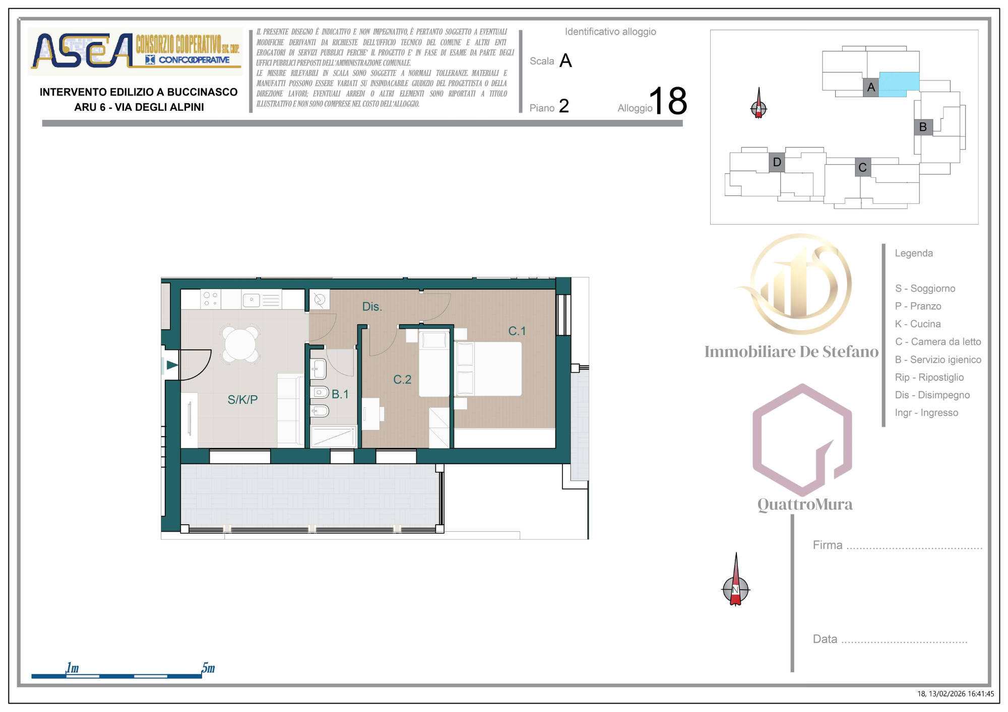 Planimetria Appartamento 18