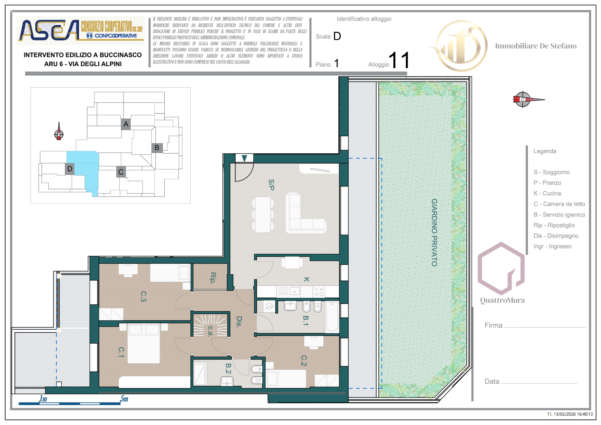 Planimetria Appartamento 11