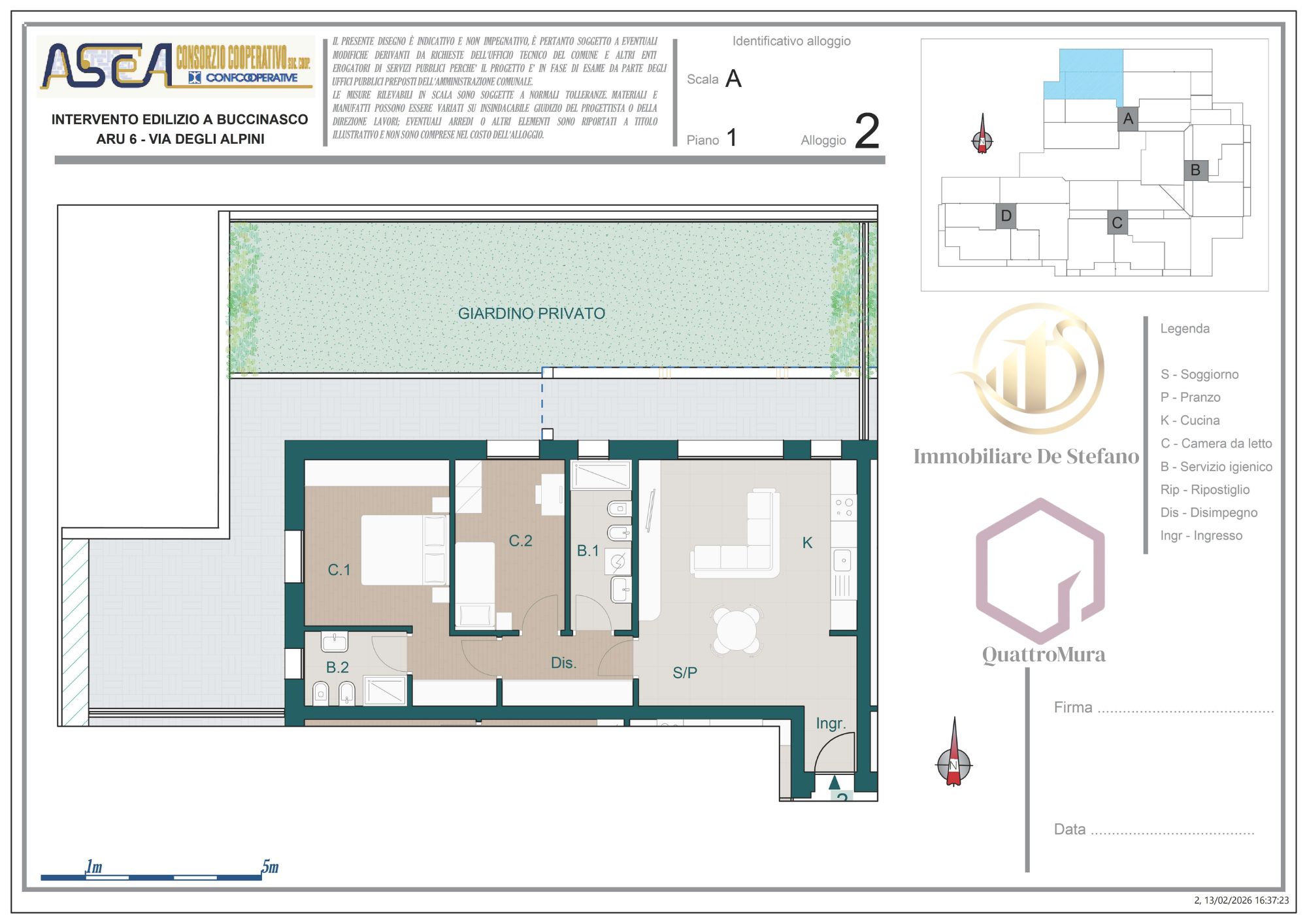 Planimetria Appartamento 2