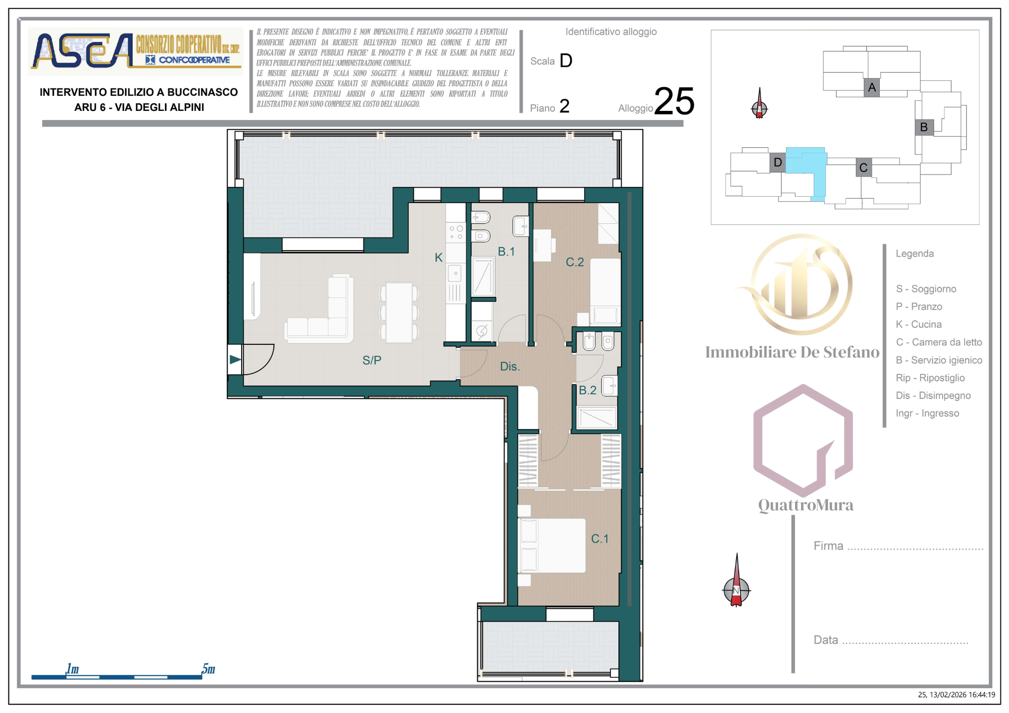 Planimetria Appartamento 25