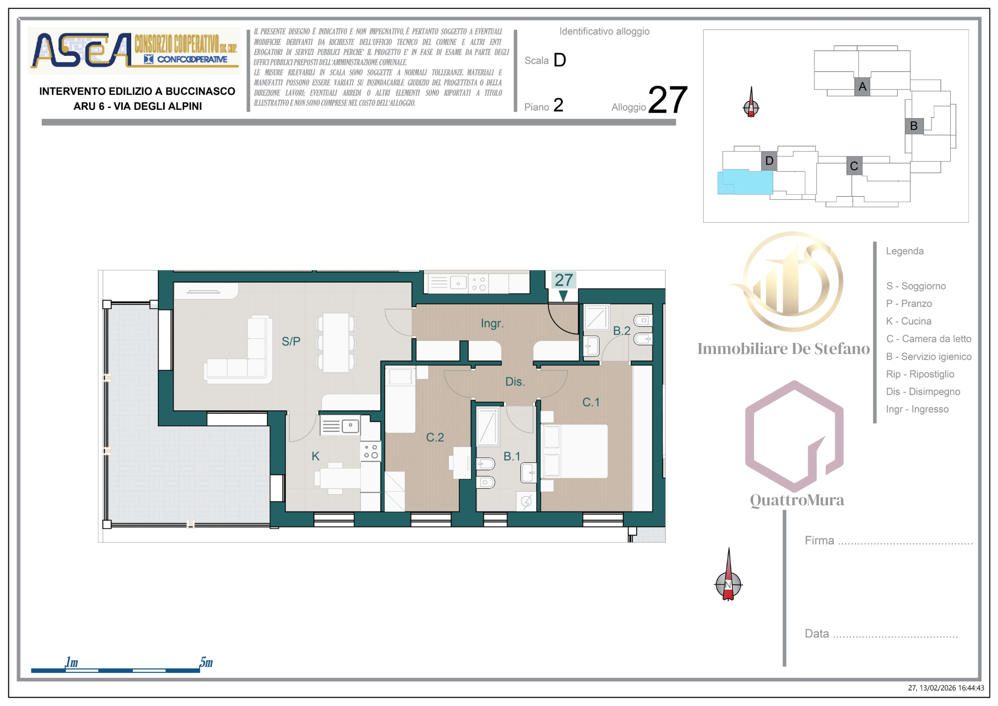 Planimetria Appartamento 27