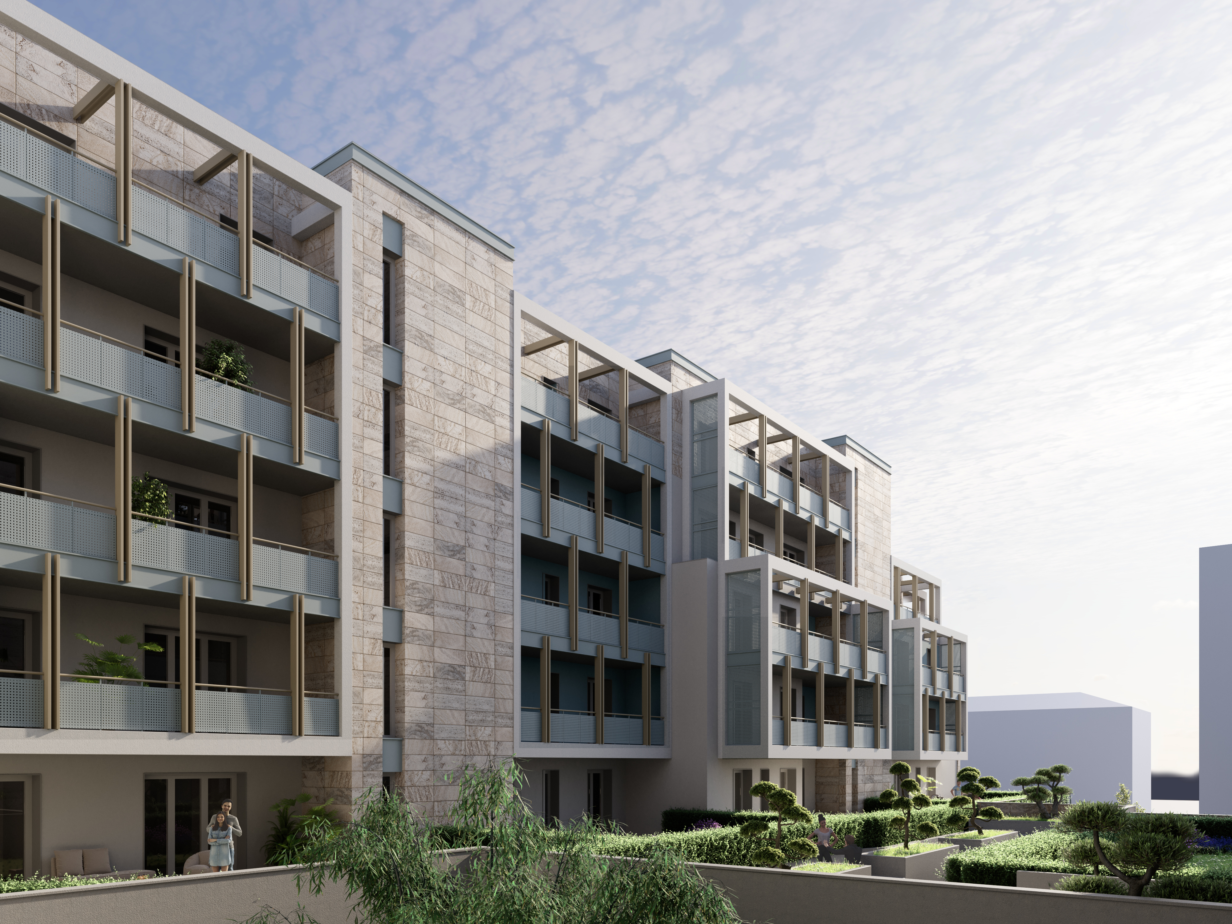 Corte e scale - Rendering esterno