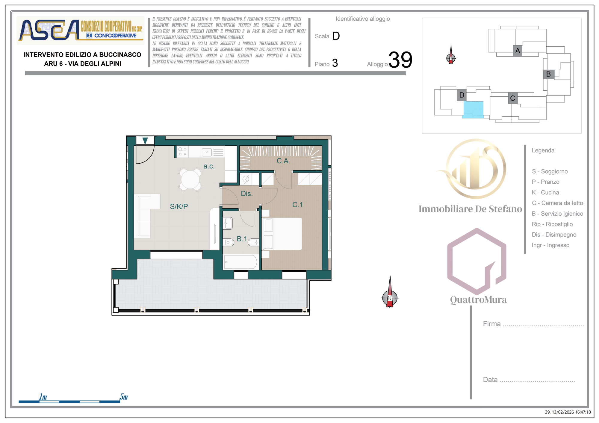 Planimetria Appartamento 39