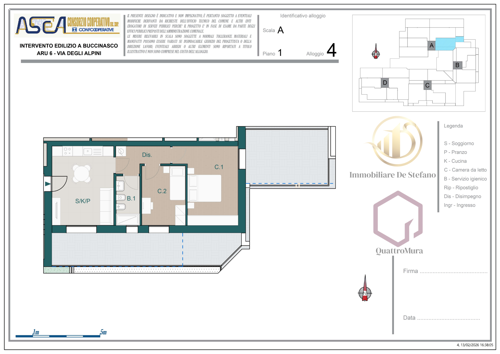 Planimetria Appartamento 4