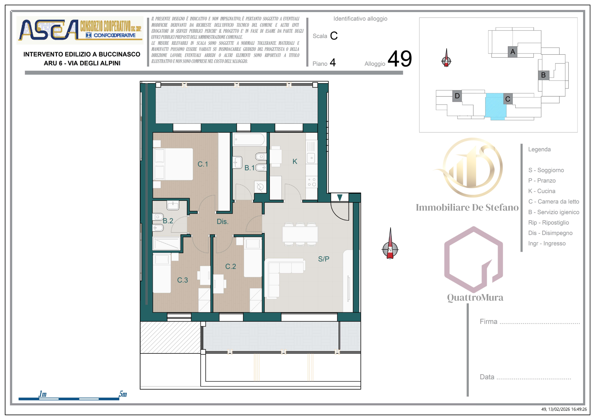 Planimetria Appartamento 49
