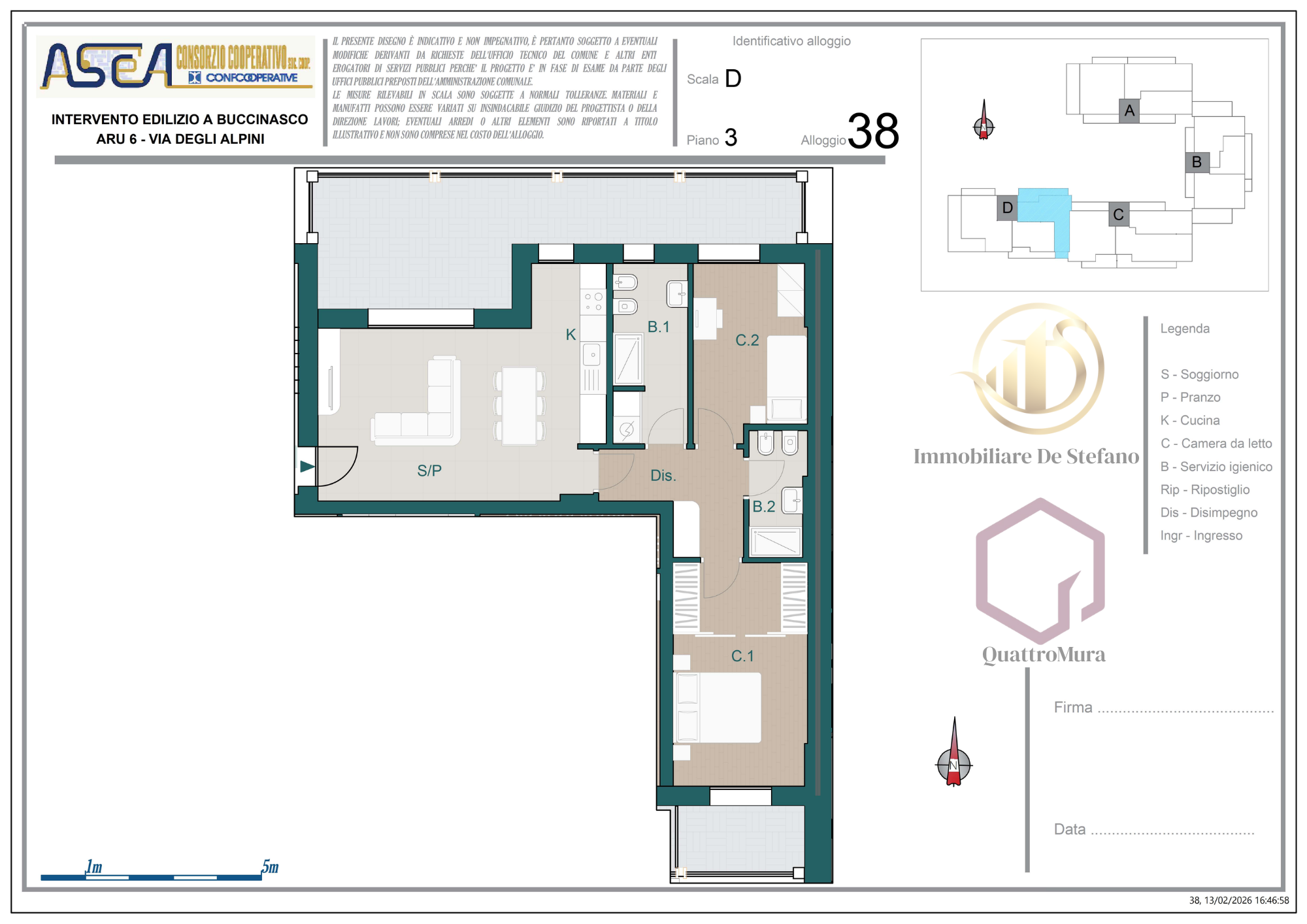 Planimetria Appartamento 38