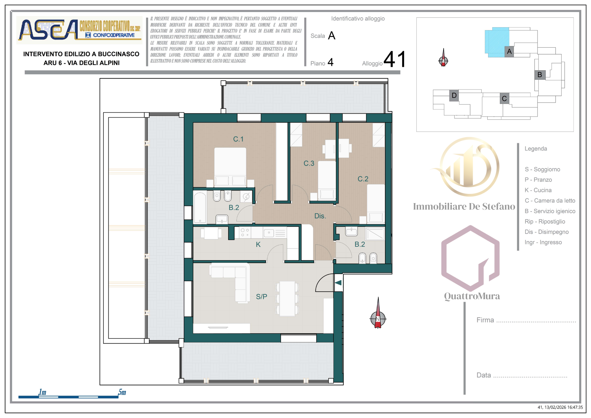 Planimetria Appartamento 41