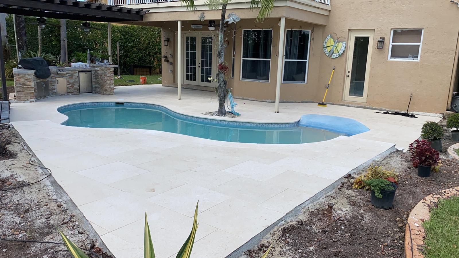 Custom Pool Deck Build