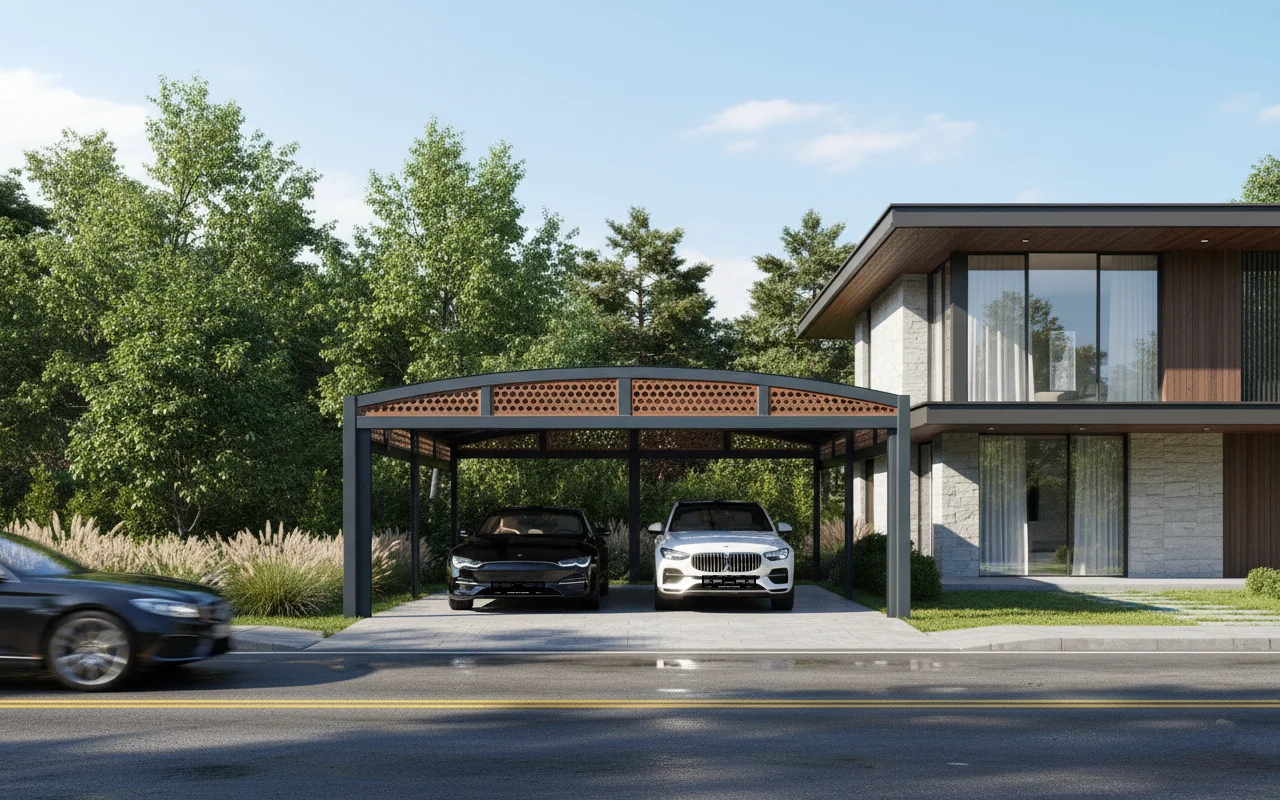 Model 3 - İkili Açık Villa Garajı