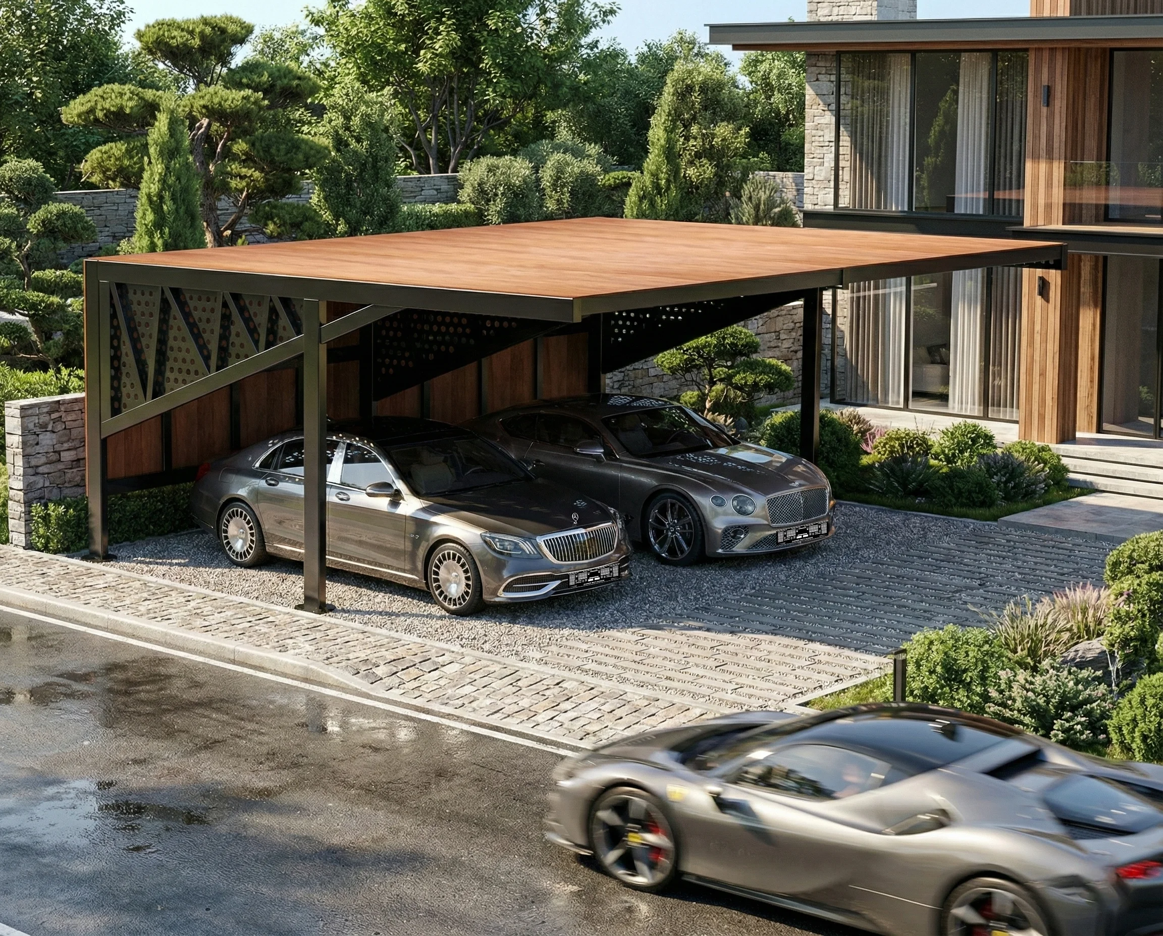 Model 6 - İkili Açık Ev Garajı