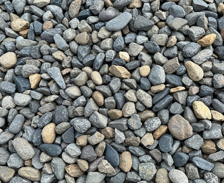 3/4 in River Rock | $110 per ton | Foraker Landscaping Bucks County PA 3/4 in River Rock – bulk stone and rock delivery Bucks County PA – river rock, red rock, modified stone