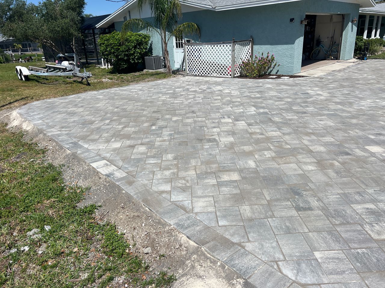 Commercial concrete curbing installation by Apex Concrete