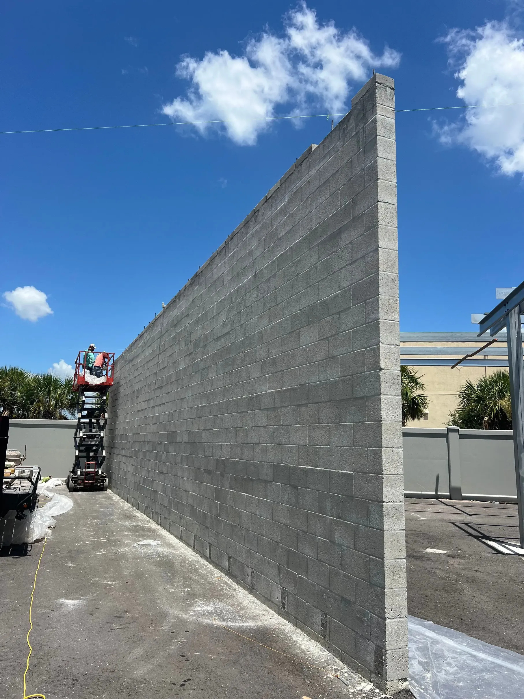 Apex Concrete commercial curbing and parking lot project in Florida