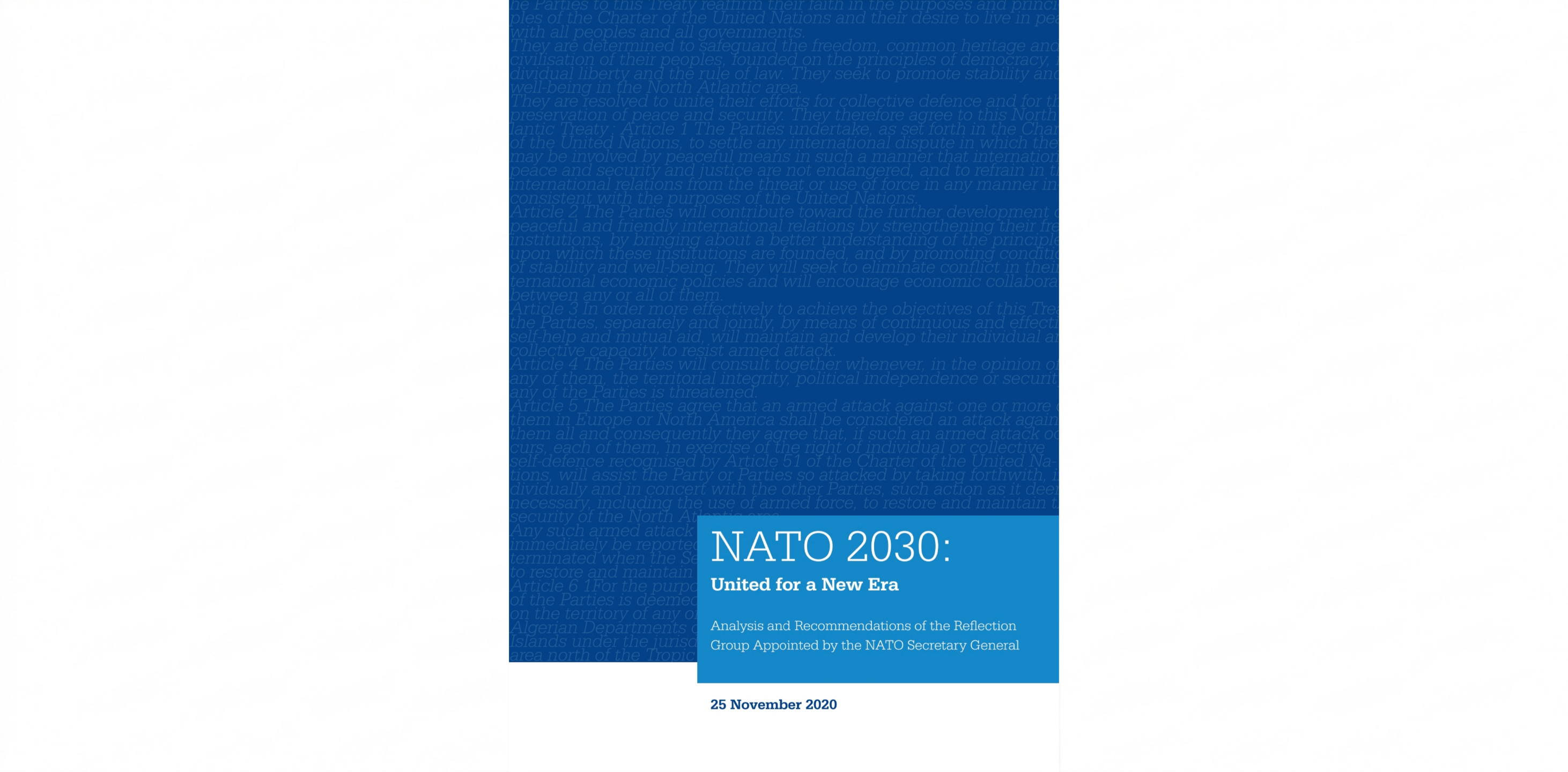 NATO 2030: Yeni Bir Çağ İçin Birlik – Düşünce Grubu Nihai Raporu