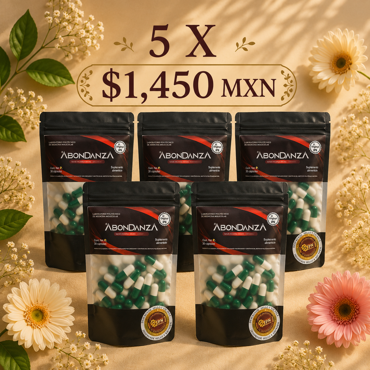 Promoción Abondanza 5 piezas