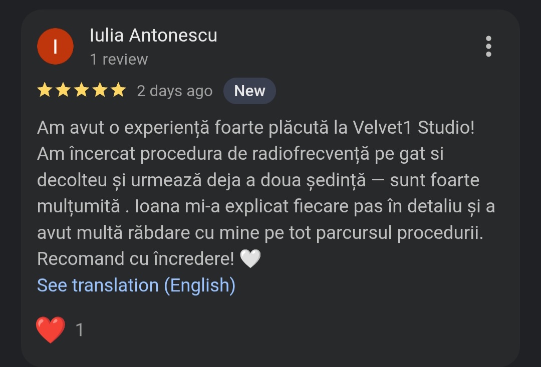 Review client Velvet 1 Studio 5