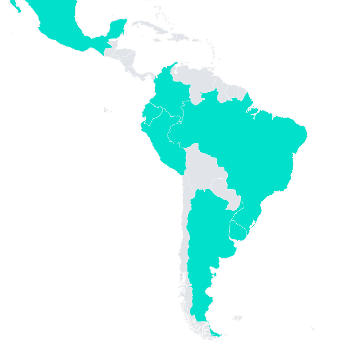 Mapa América Latina - hiSofi