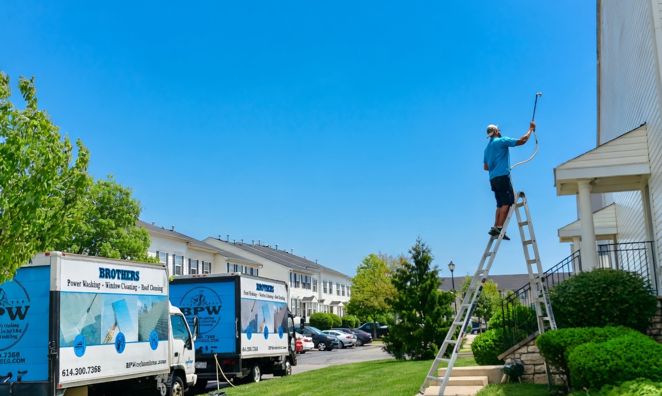 BPW box trucks Columbus OH pressure washing