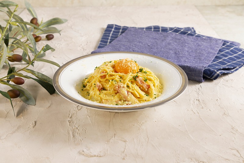THICK BACON & SOFT BOILED EGG CARBONARA