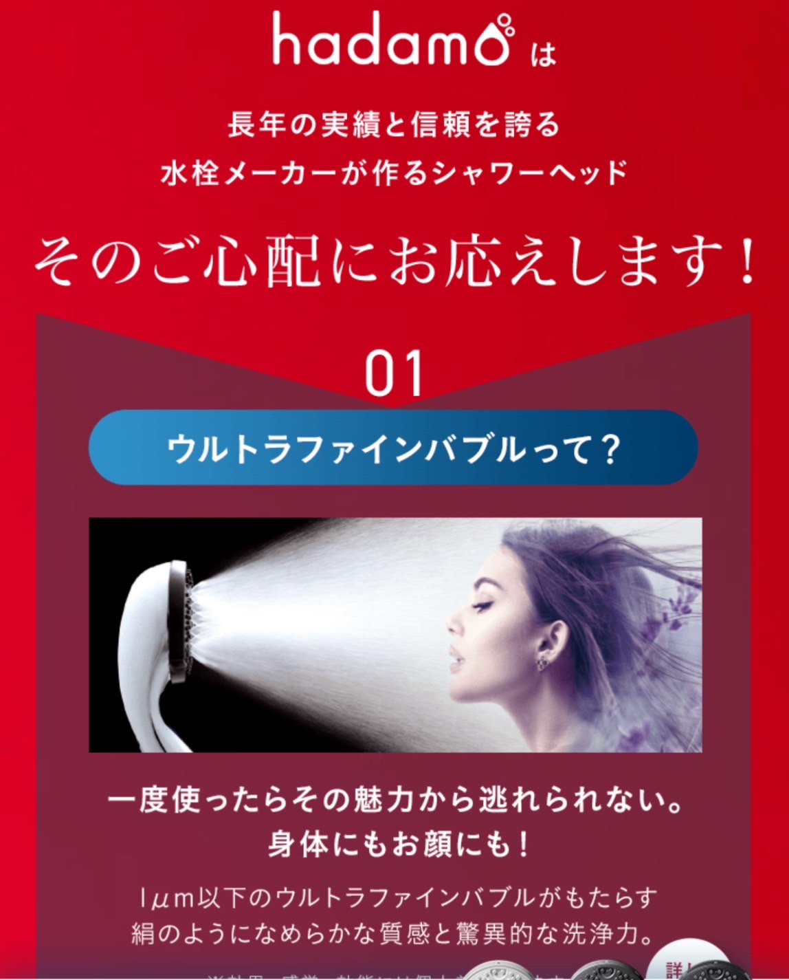 ウルトラファインバブルシャワーヘッド導入!