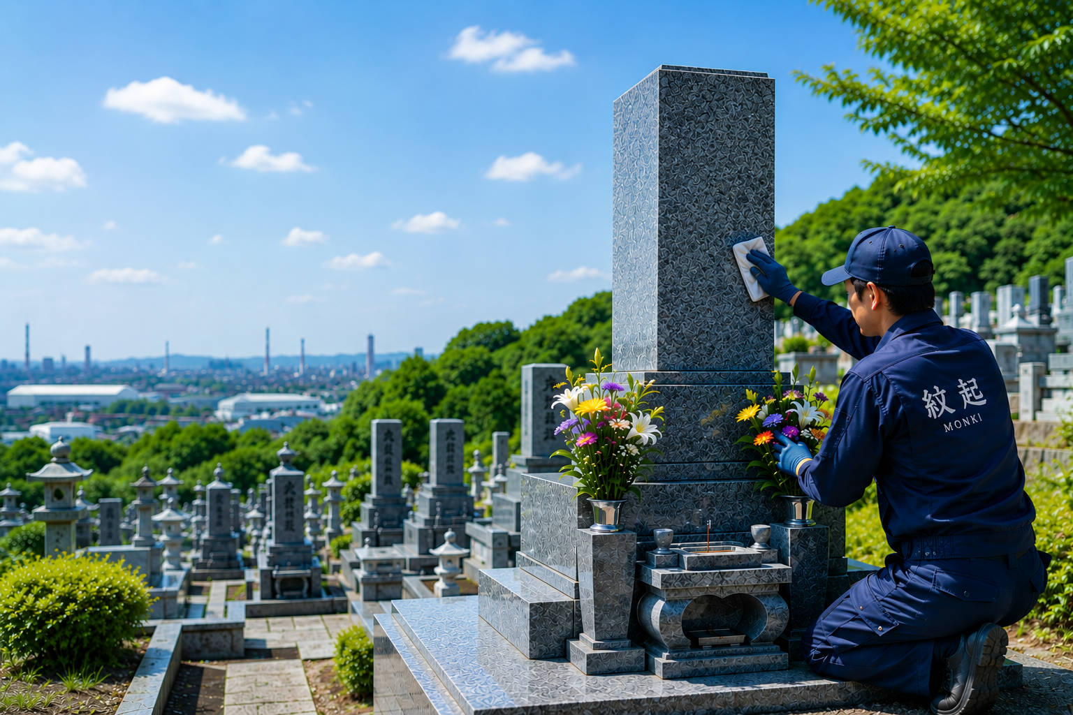 市原市のお墓管理・墓石クリーニング