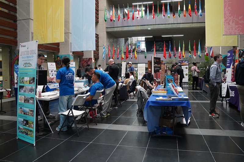 Sponsor exhibition booths at KORCOS 2025 conference
