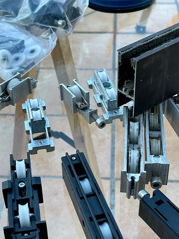 Sliding door roller assembly replacement Miami repair specialist