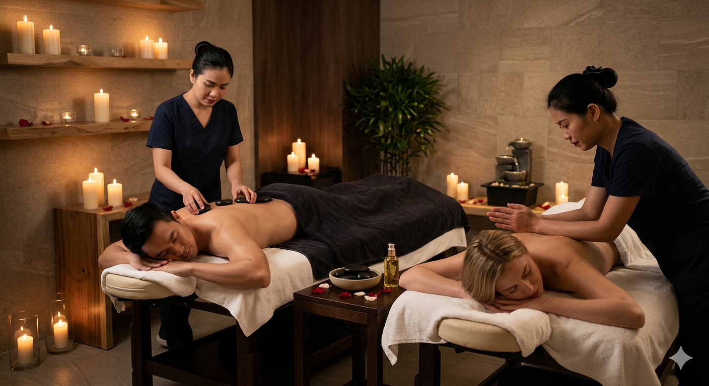 Couples massage at U-Time Spa Folsom