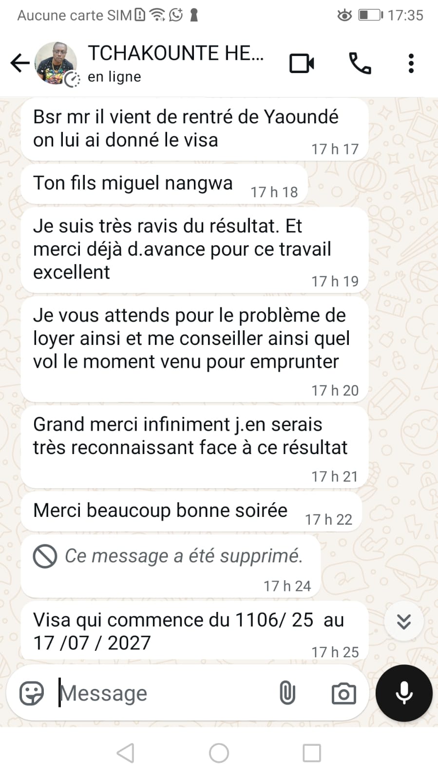 Cliente satisfaite