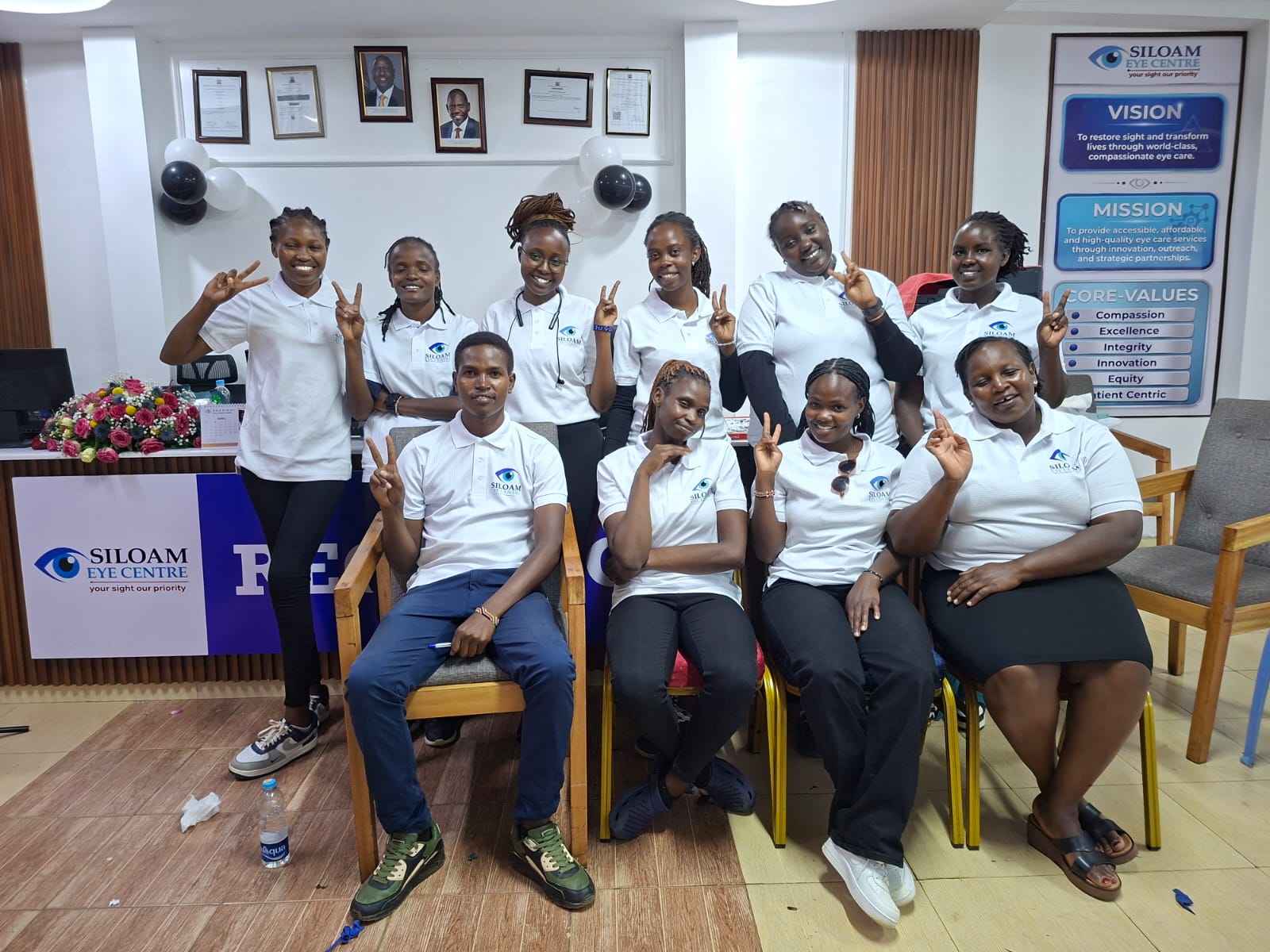 Portrait of The Staff,  at Siloam Eye Centre Eldoret Kenya