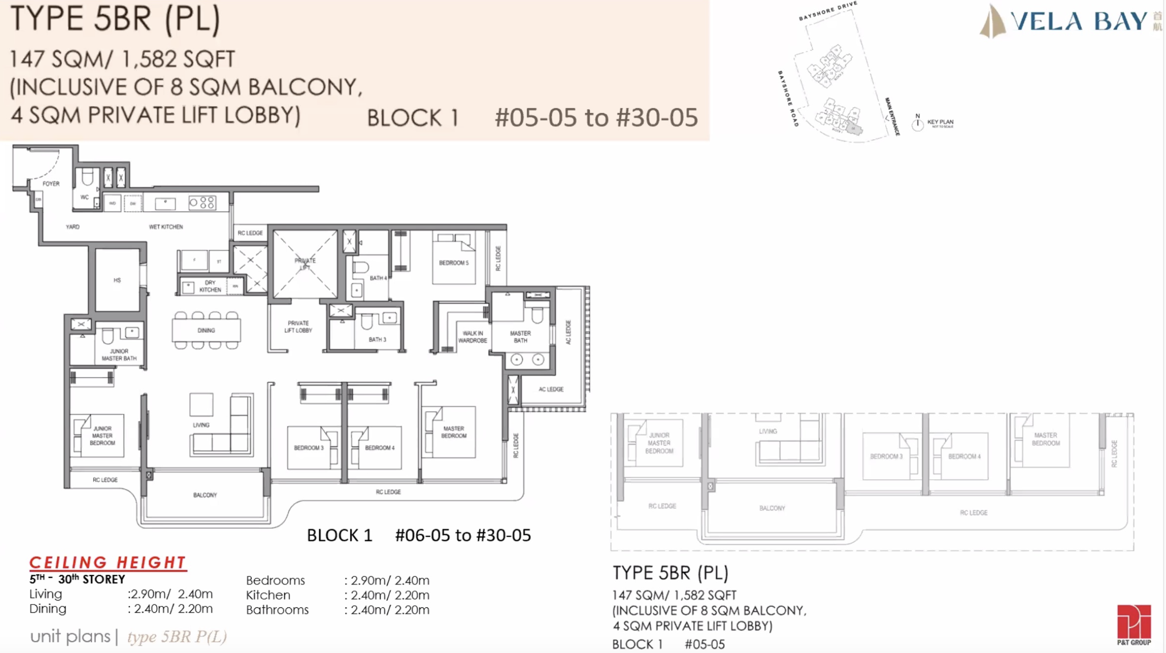 Vela Bay 5 BEDROOM LAYOUT Singapore Bayshore